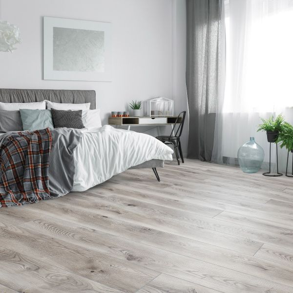 Pearl Gray Waterproof Laminate Flooring | Select Surfaces